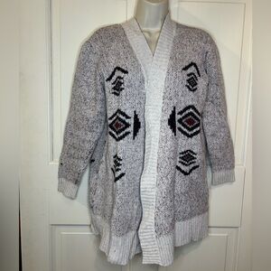 Cozy Gray Patterned Women's Sweater